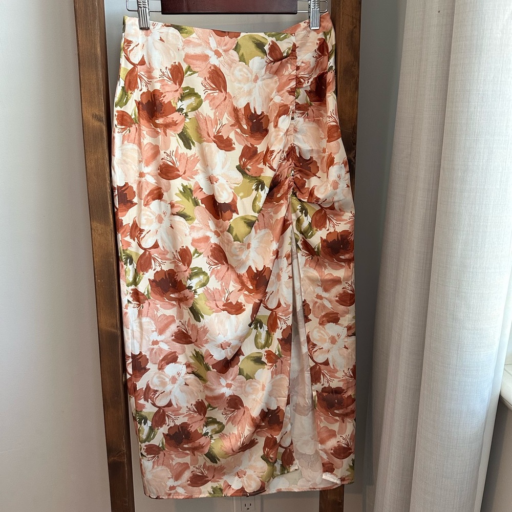 Abercrombie & Fitch Floral Maxi Skirt - Orange and Green - Picture 5 of 9